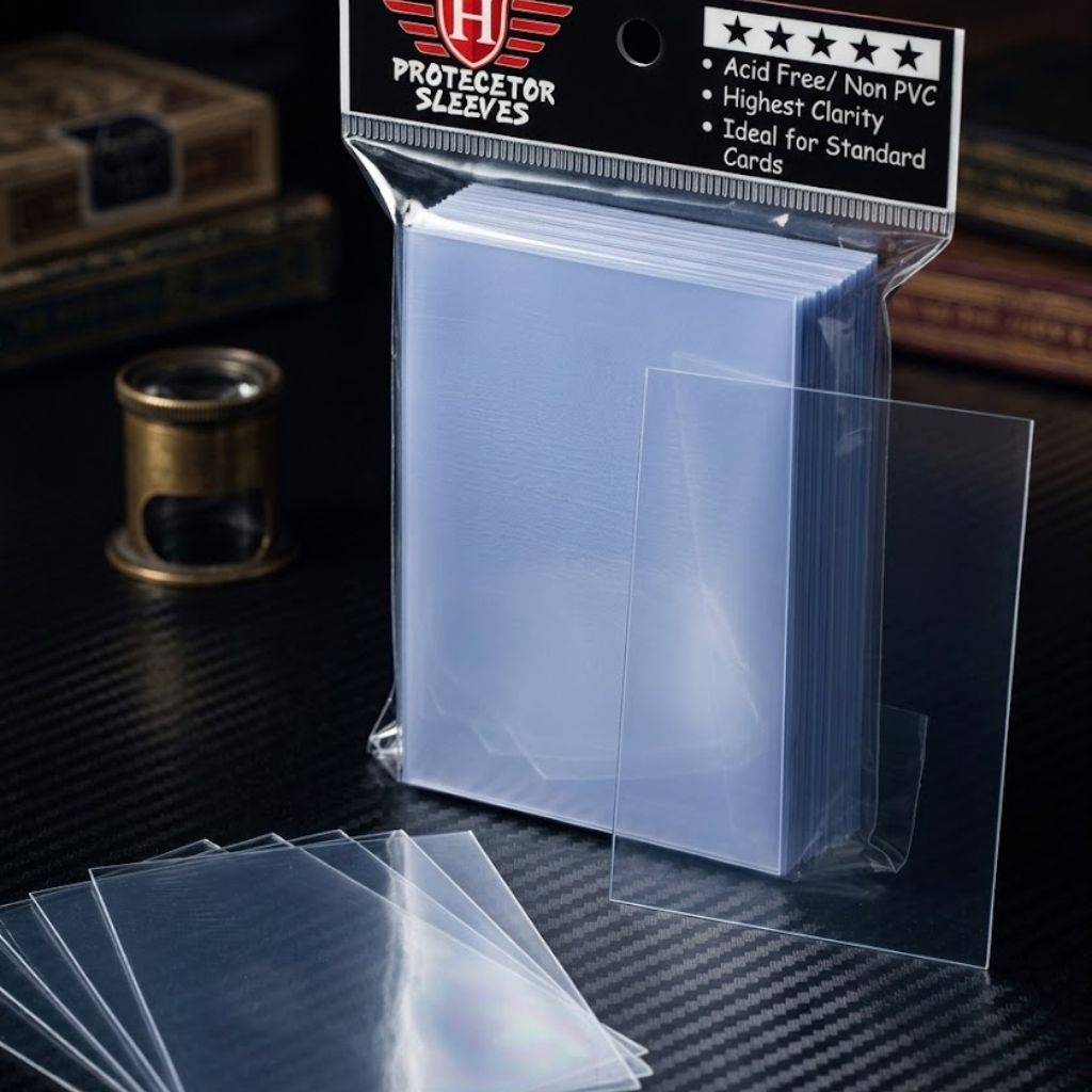 Clear Penny Card Sleeves 50 Pack Standard Trading Card Protectors ThePoysha Clear Penny Card Sleeves 50 Pack Standard Trading Card Protectors ThePoysha