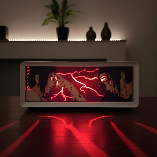 Itachi & Sasuke Iconic Scene LED Light Box Multi Color USB Powered