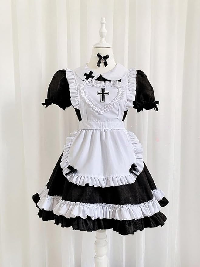 Lolita Maid Outfit 5PCS Anime Cosplay Costume Set