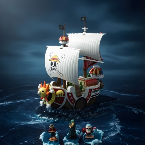 One Piece Thousand Sunny & Going Merry Ship Figure