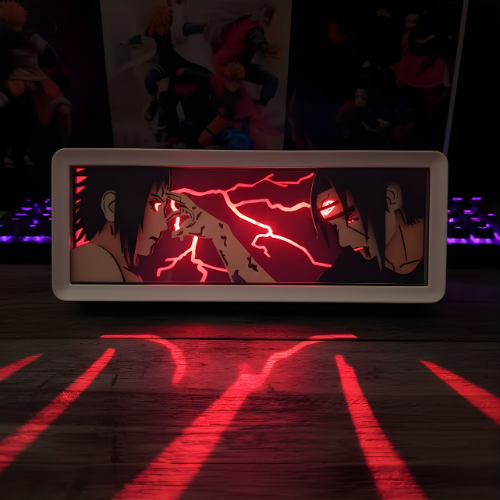 Itachi & Sasuke Iconic Scene LED Light Box Multi Color USB Powered