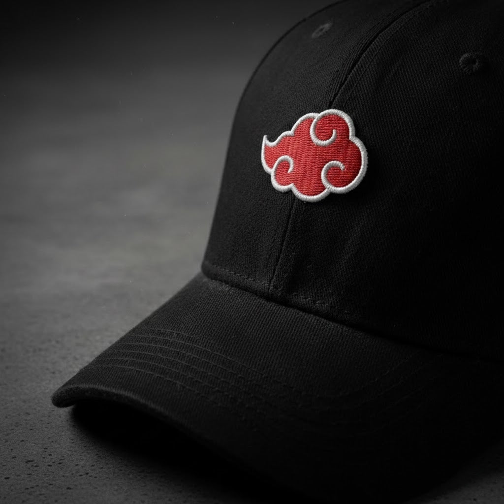 Akatsuki Snapback Cap Naruto Red Cloud Cosplay Style Unisex Fans