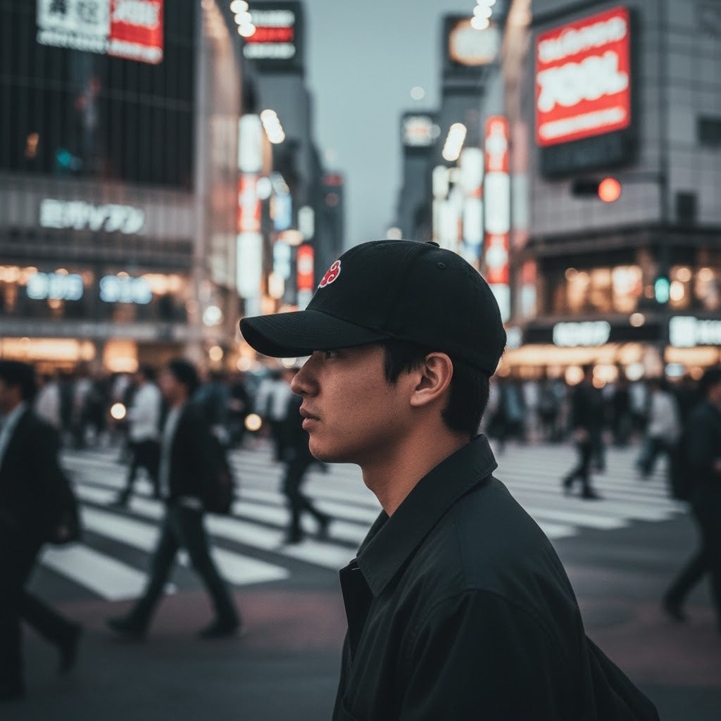 Akatsuki Snapback Cap Naruto Red Cloud Cosplay Style Unisex Fans