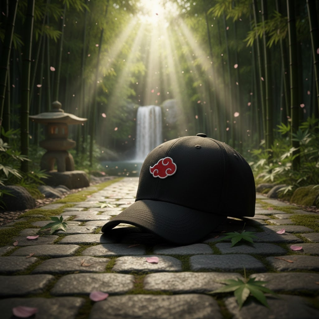 Akatsuki Snapback Cap Naruto Red Cloud Cosplay Style Unisex Fans