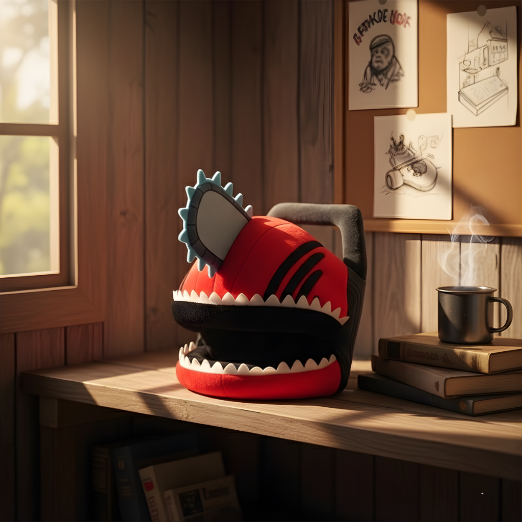 Chainsaw Man Plush Pillow Hat Anime Cosplay Headgear For Fans