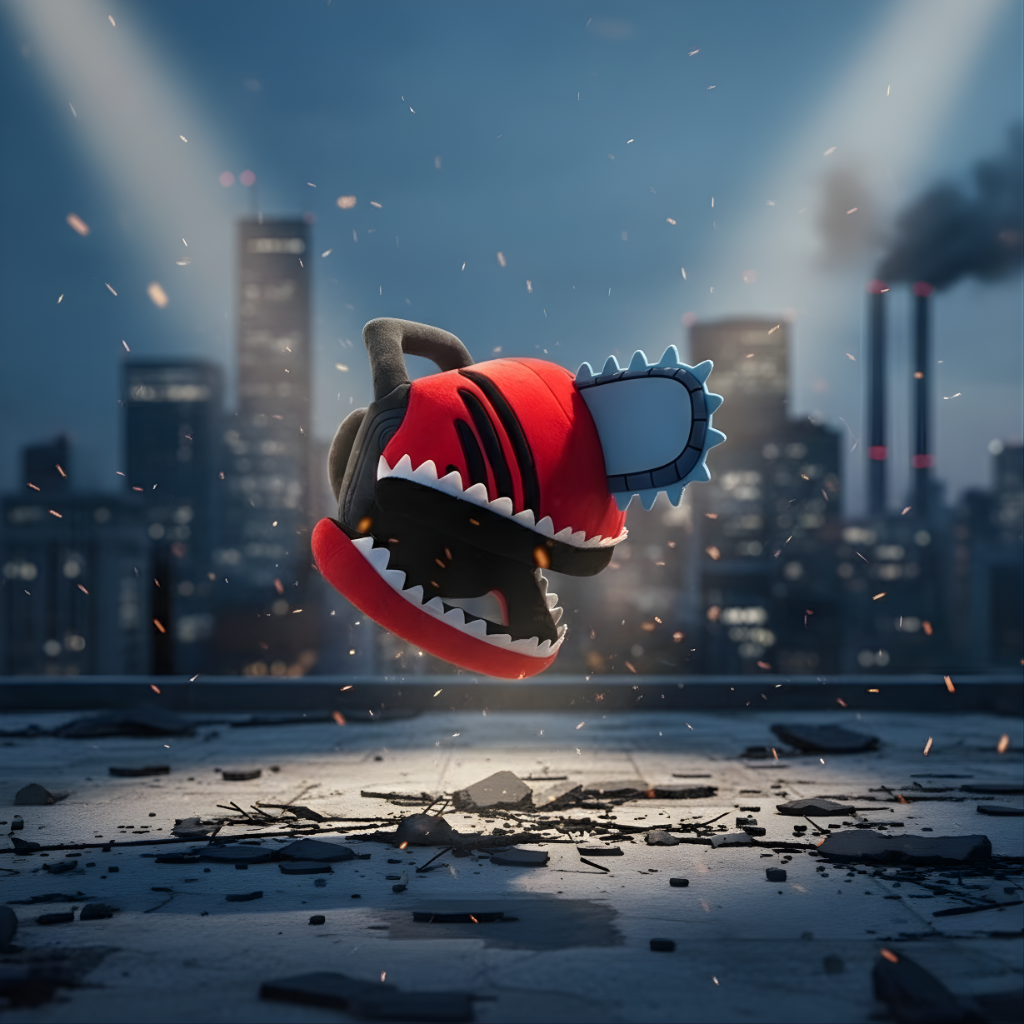 Chainsaw Man Plush Pillow Hat Anime Cosplay Headgear For Fans