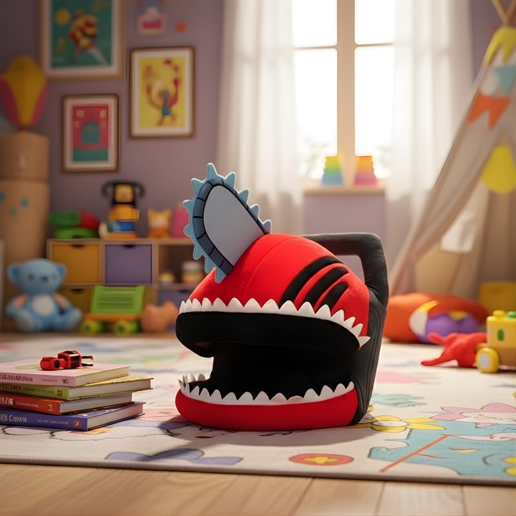 Chainsaw Man Plush Pillow Hat Anime Cosplay Headgear For Fans