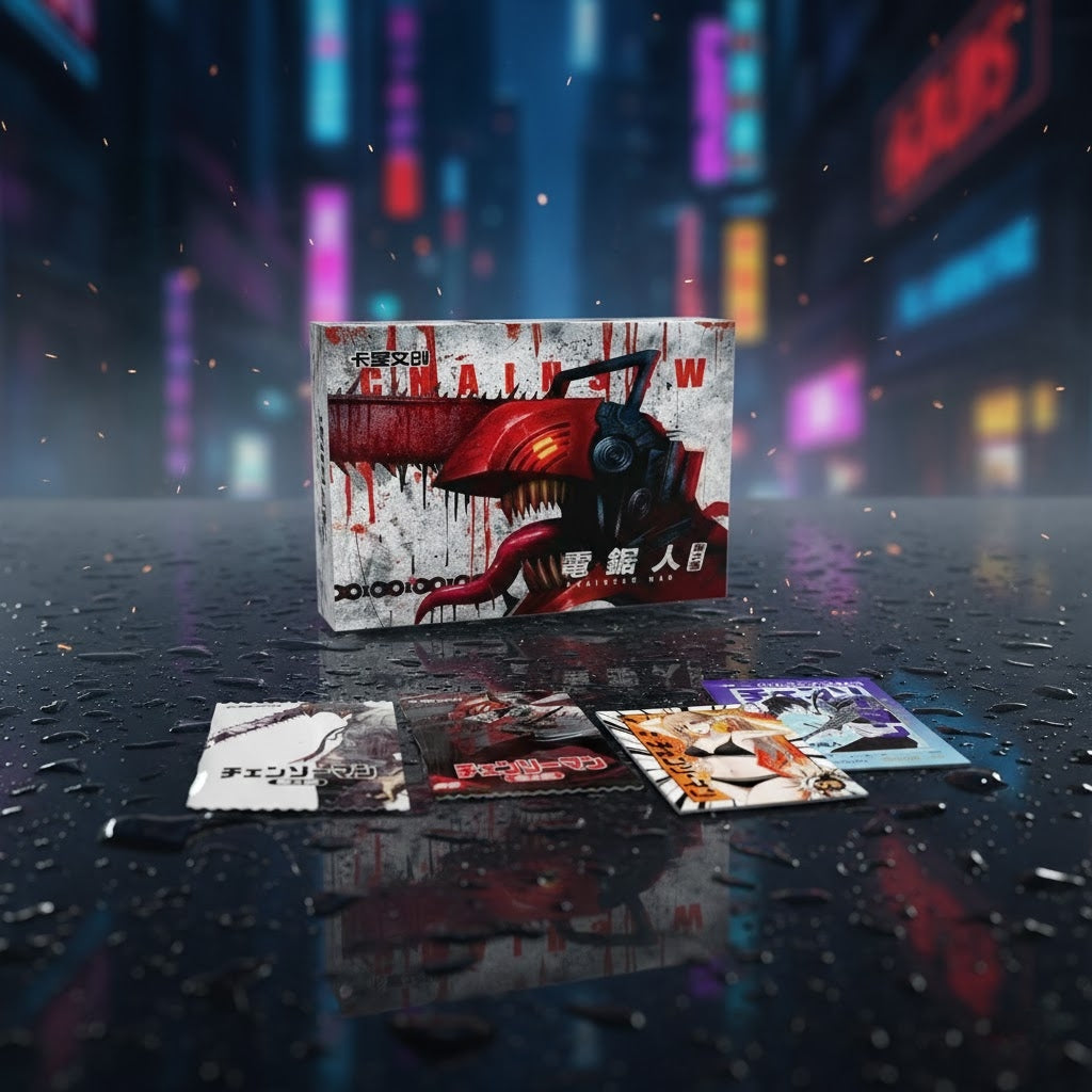 Chainsaw Man Trading Card Box 10 Booster Packs Anime Collection ( Full Box )