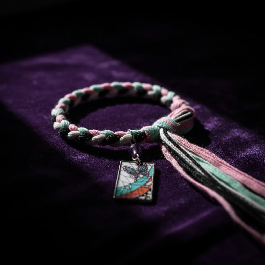 Demon Slayer Braided Bracelet Adjustable Anime Jewelry