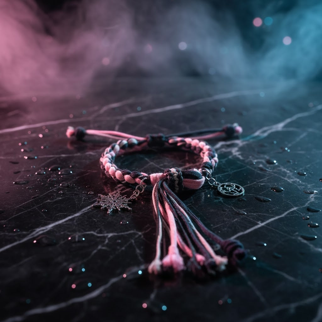 Demon Slayer Braided Bracelet Adjustable Anime Jewelry