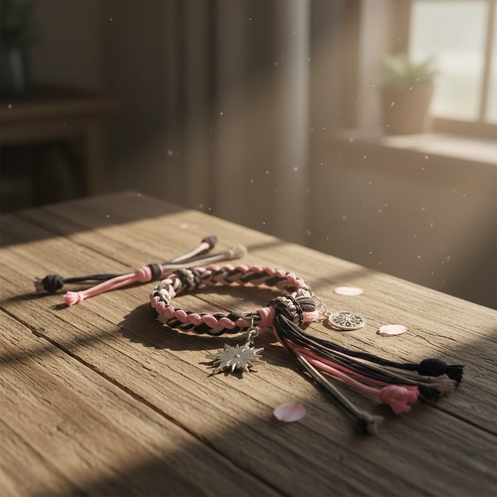 Demon Slayer Braided Bracelet Adjustable Anime Jewelry