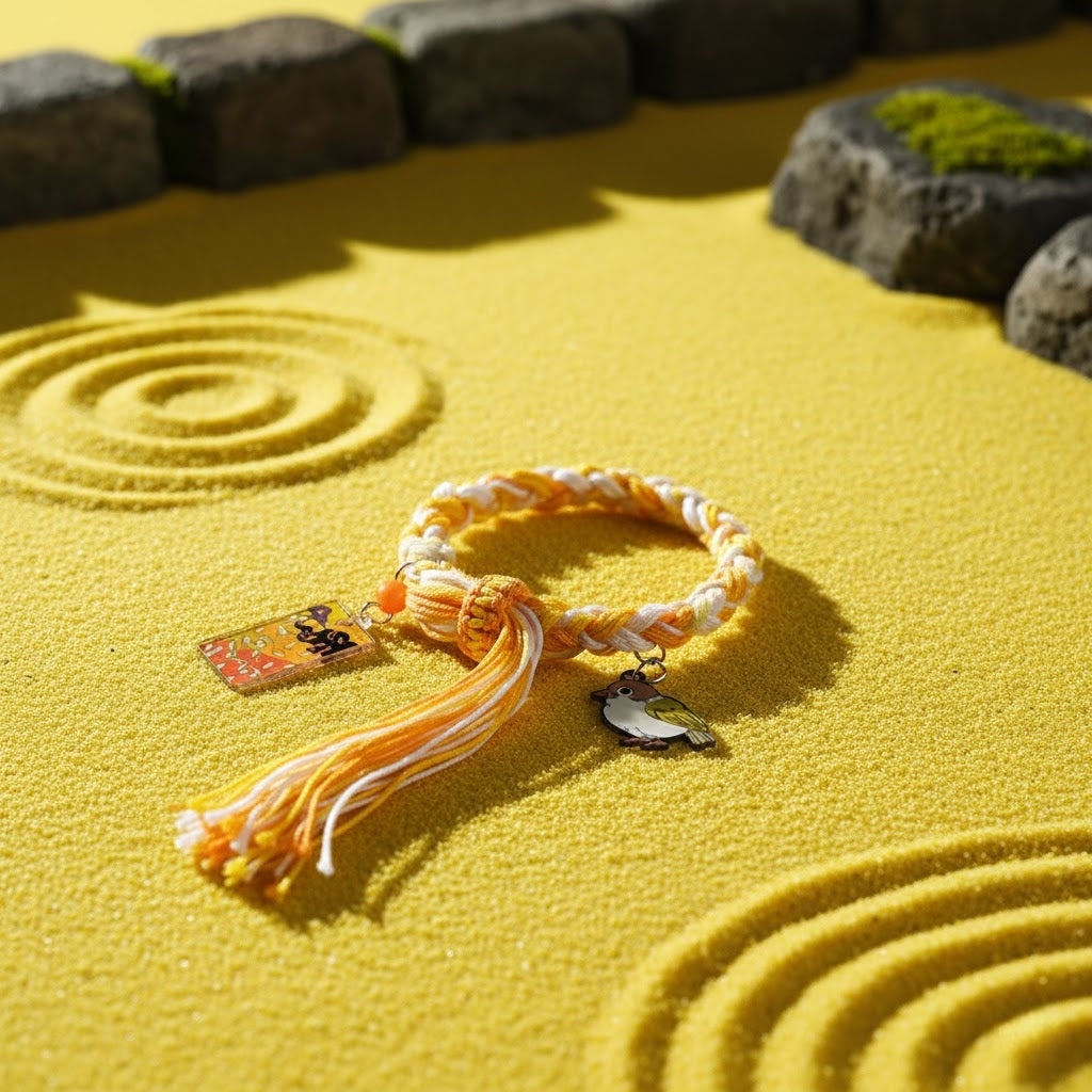 Demon Slayer Inspired Braided Hand Rope Anime Adjustable Bracelet