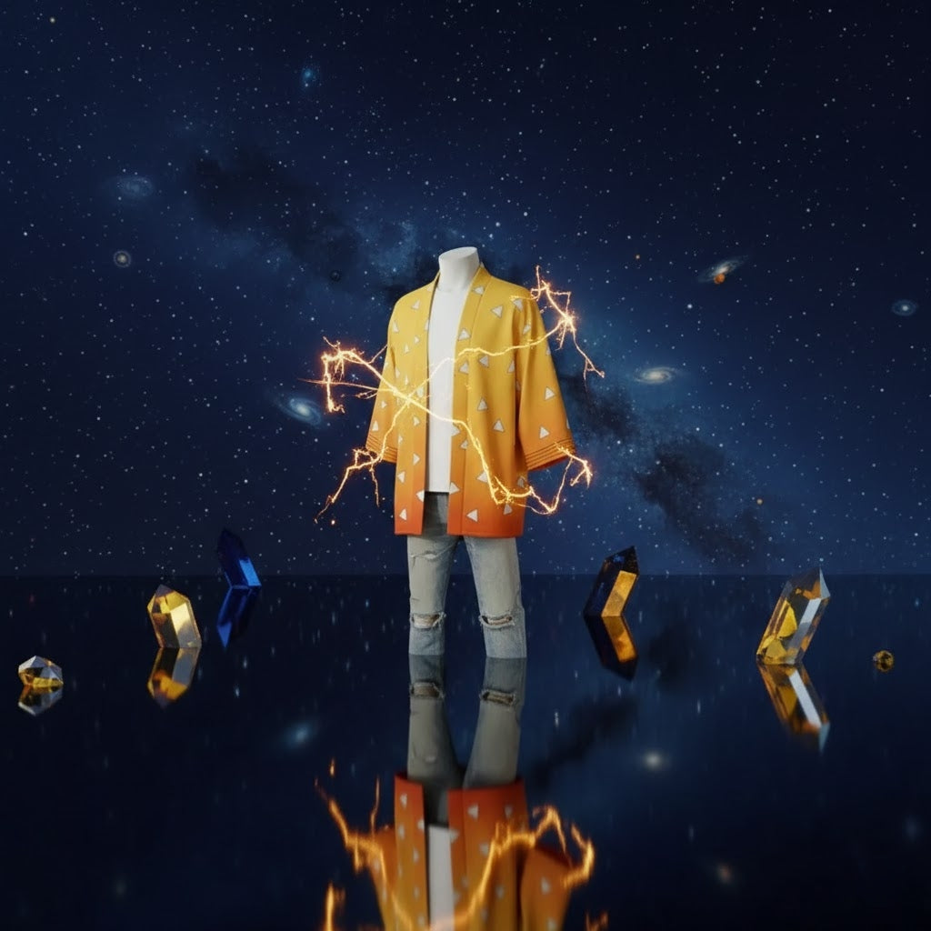 Demon Slayer Kimono Cloak Anime Cosplay Costume for Adults