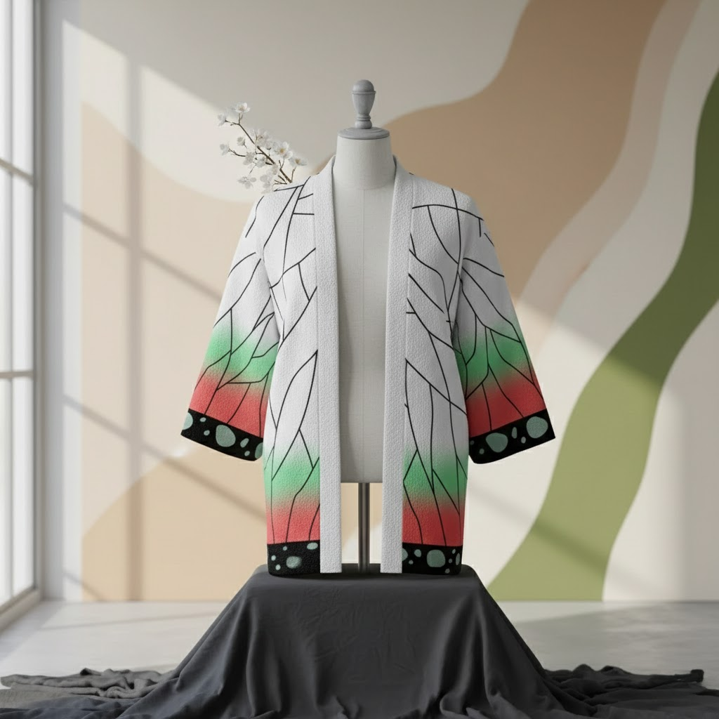 Demon Slayer Kimono Cloak Anime Cosplay Costume for Adults