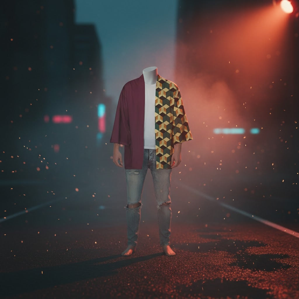 Demon Slayer Kimono Cloak Anime Cosplay Costume for Adults