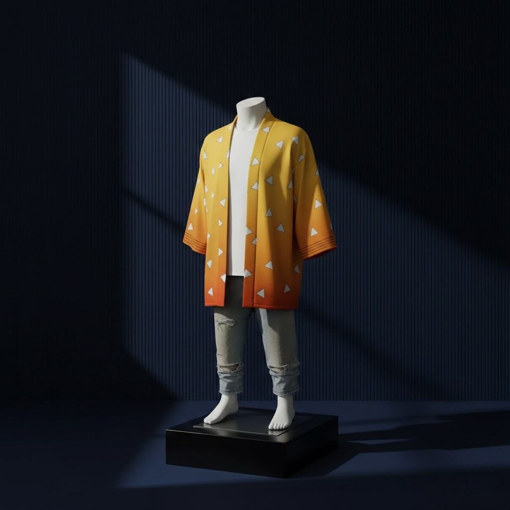 Demon Slayer Kimono Cloak Anime Cosplay Costume for Adults