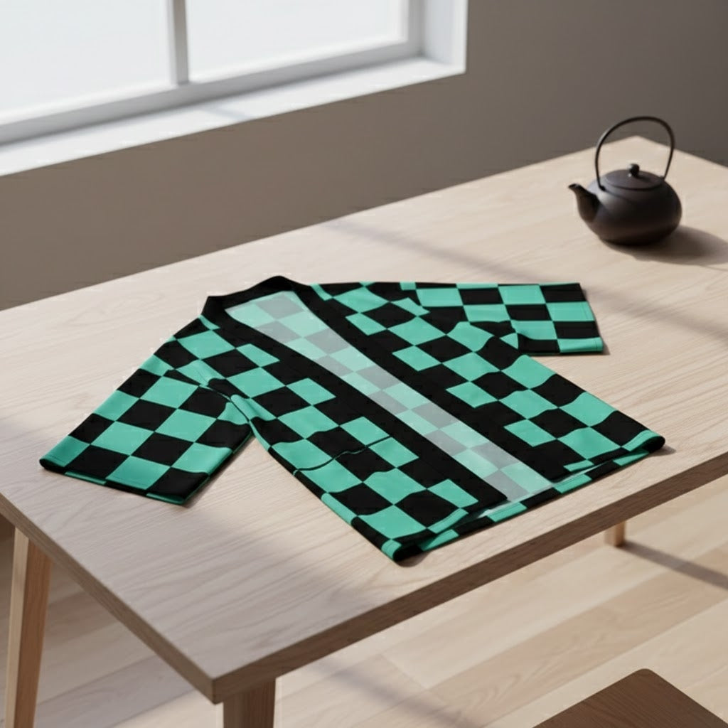 Demon Slayer Kimono Cloak Anime Cosplay Costume for Adults