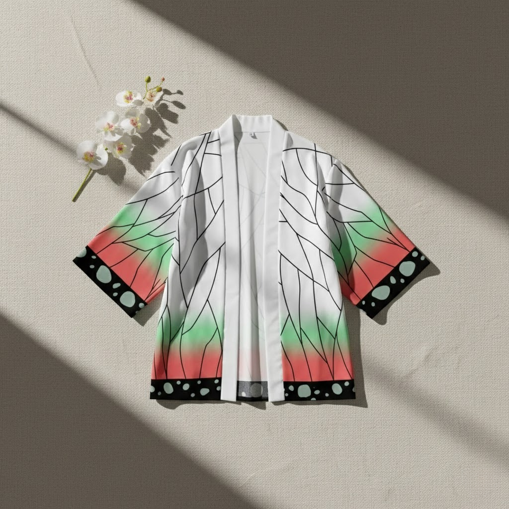 Demon Slayer Kimono Cloak Anime Cosplay Costume for Adults