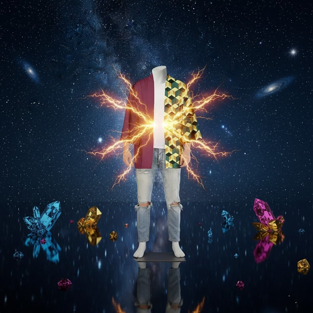 Demon Slayer Kimono Cloak Anime Cosplay Costume for Adults