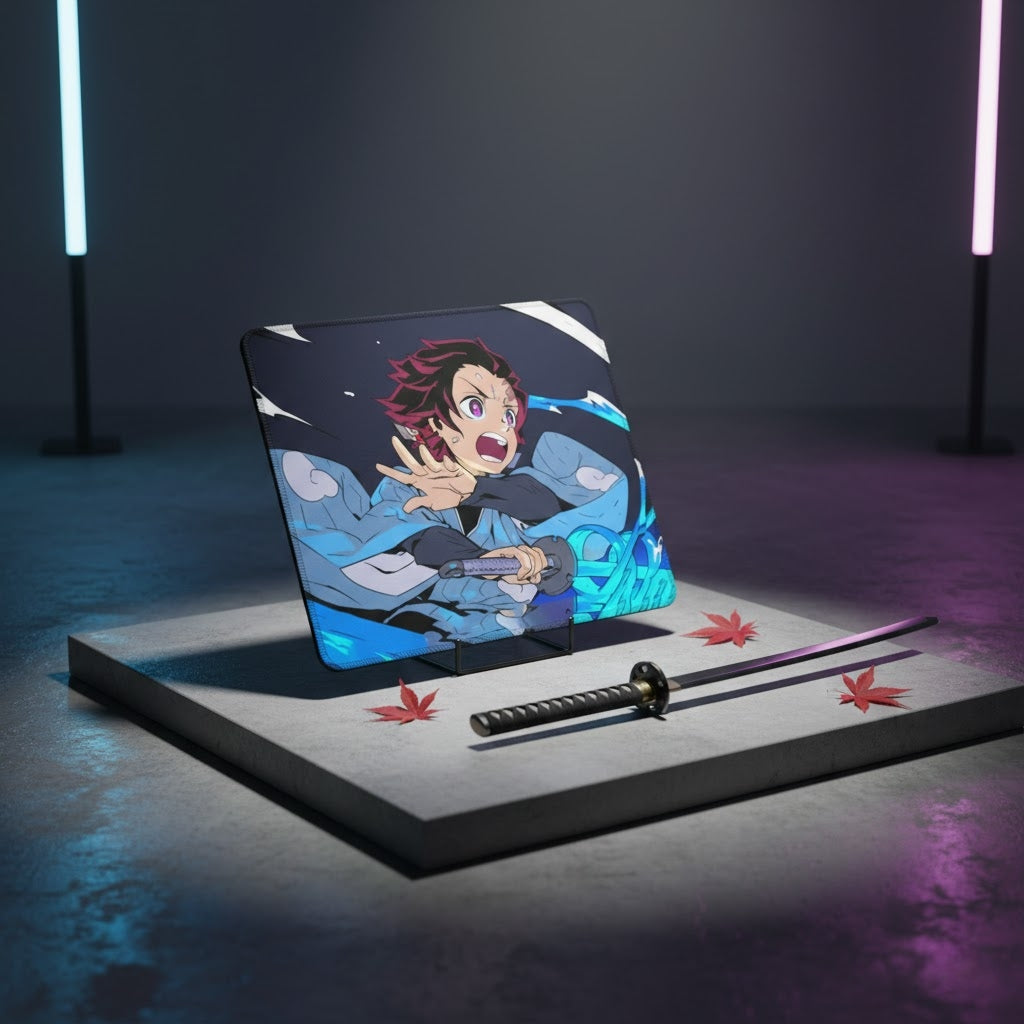 Demon Slayer Mouse Pad Small Size Gaming Desk Mat for PC ( Small )