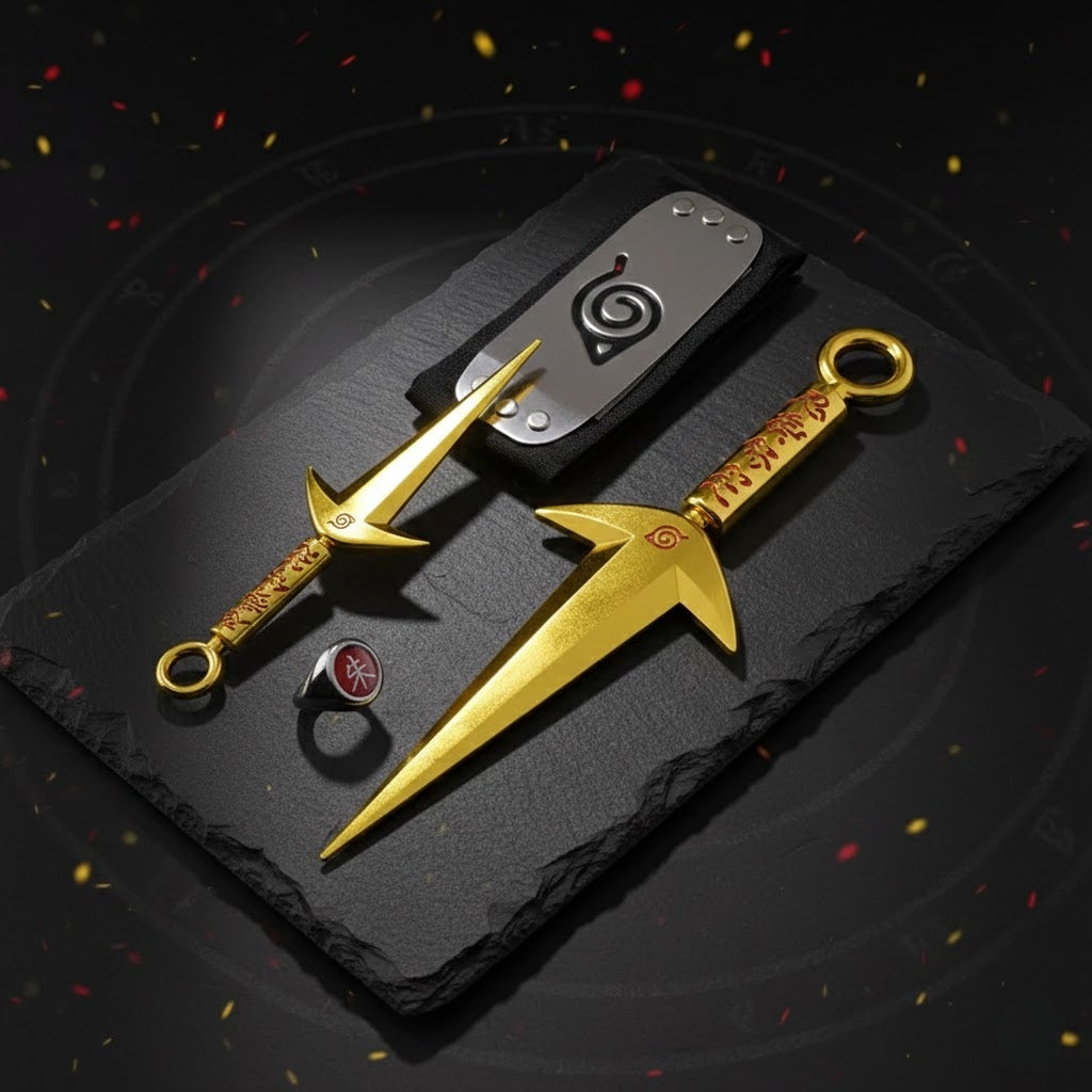 Naruto Kunai Set with Headband Anime Cosplay Prop