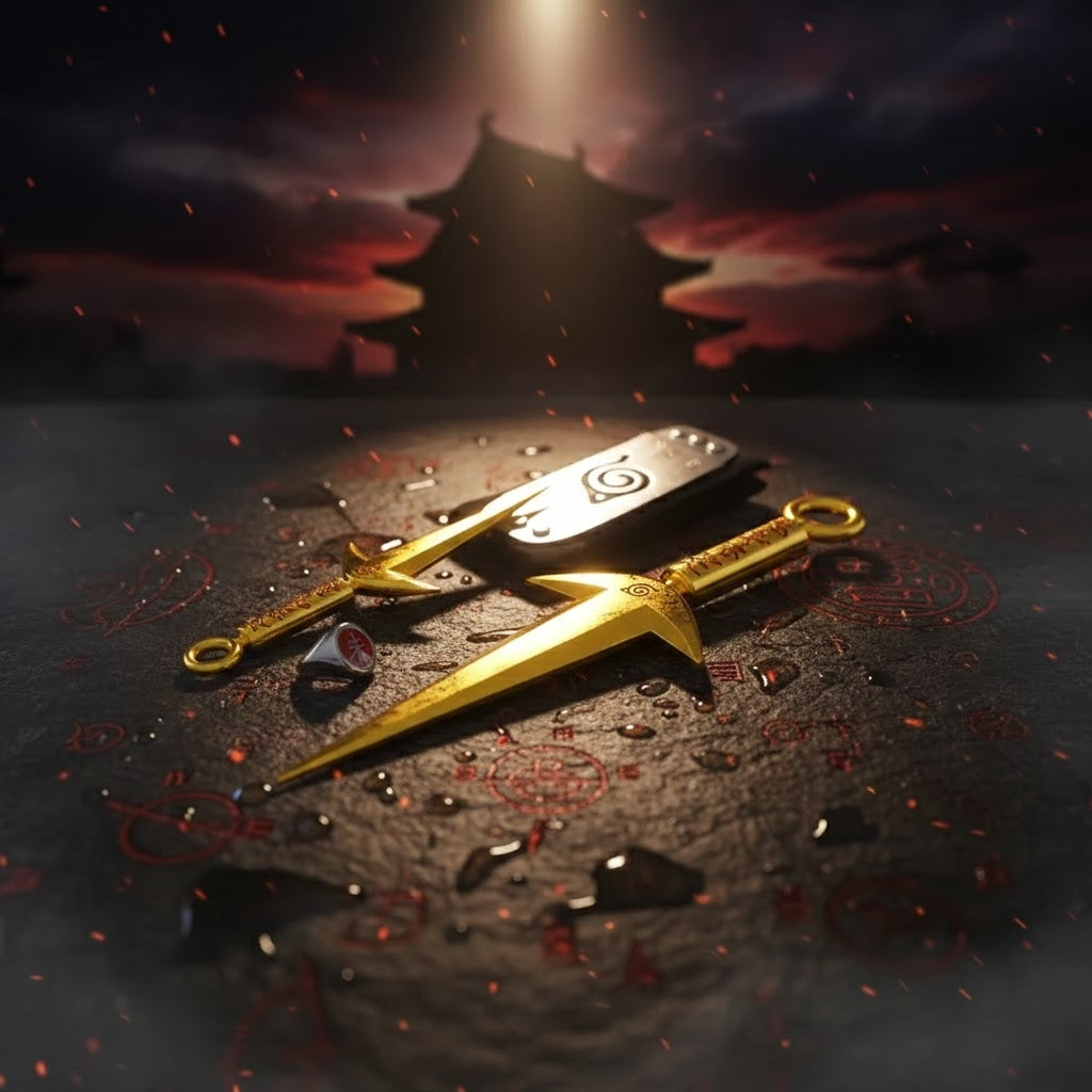 Flying Thunder God Kunai Set with Headband Anime Cosplay Prop