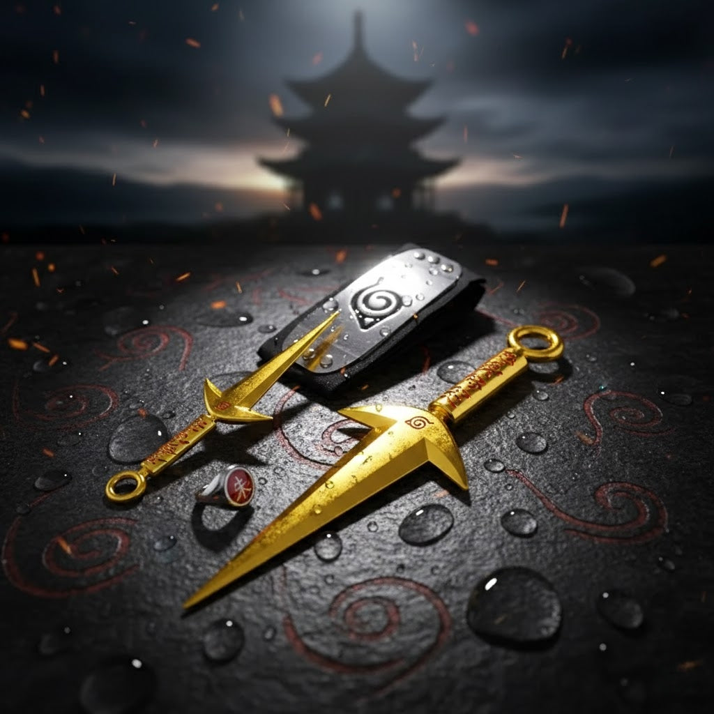 Naruto Kunai Set with Headband Anime Cosplay Prop