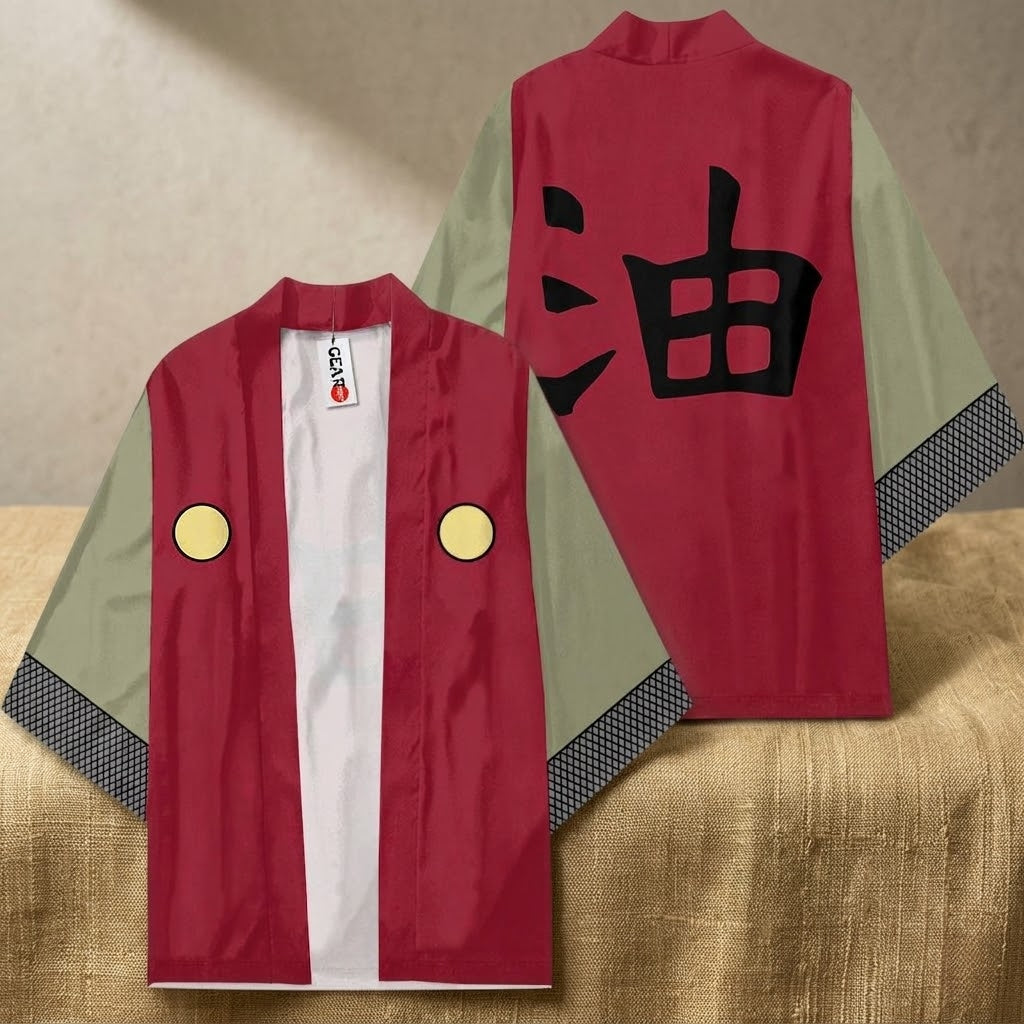 Jiraiya Kimono Naruto Anime Cosplay Robe Costume