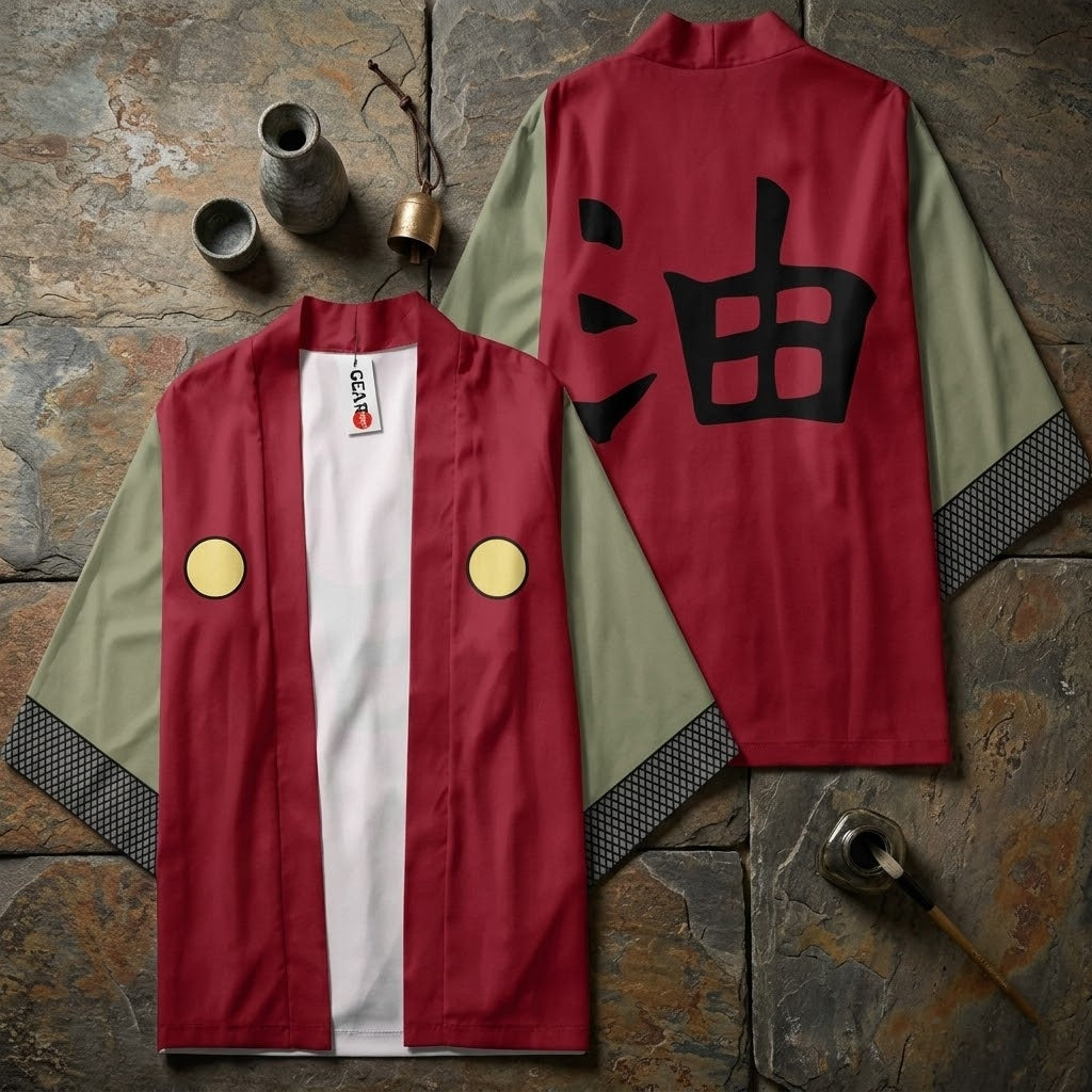 Jiraiya Kimono Naruto Anime Cosplay Robe Costume