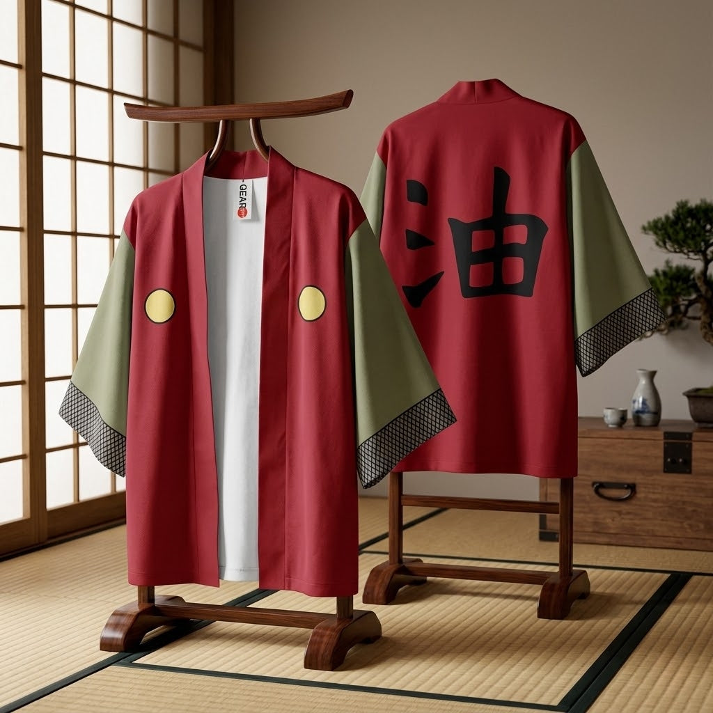 Jiraiya Kimono Naruto Anime Cosplay Robe Costume