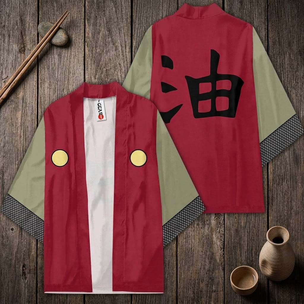 Jiraiya Kimono Naruto Anime Cosplay Robe Costume