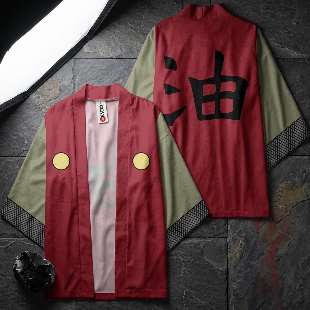 Jiraiya Kimono Naruto Anime Cosplay Robe Costume