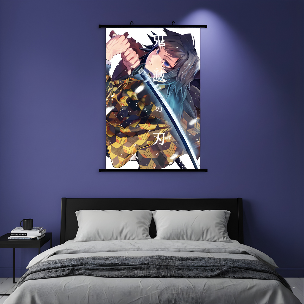 Kimetsu no Yaiba Butterfly Hashira Wall Scroll Anime Hanging Poster