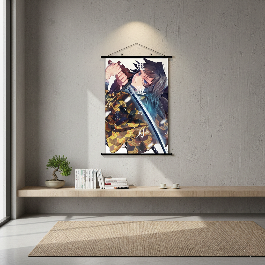 Kimetsu no Yaiba Butterfly Hashira Wall Scroll Anime Hanging Poster