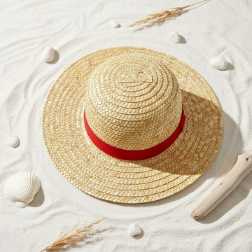 Luffy Straw Hat One Piece Cosplay Sun Hat for Adults