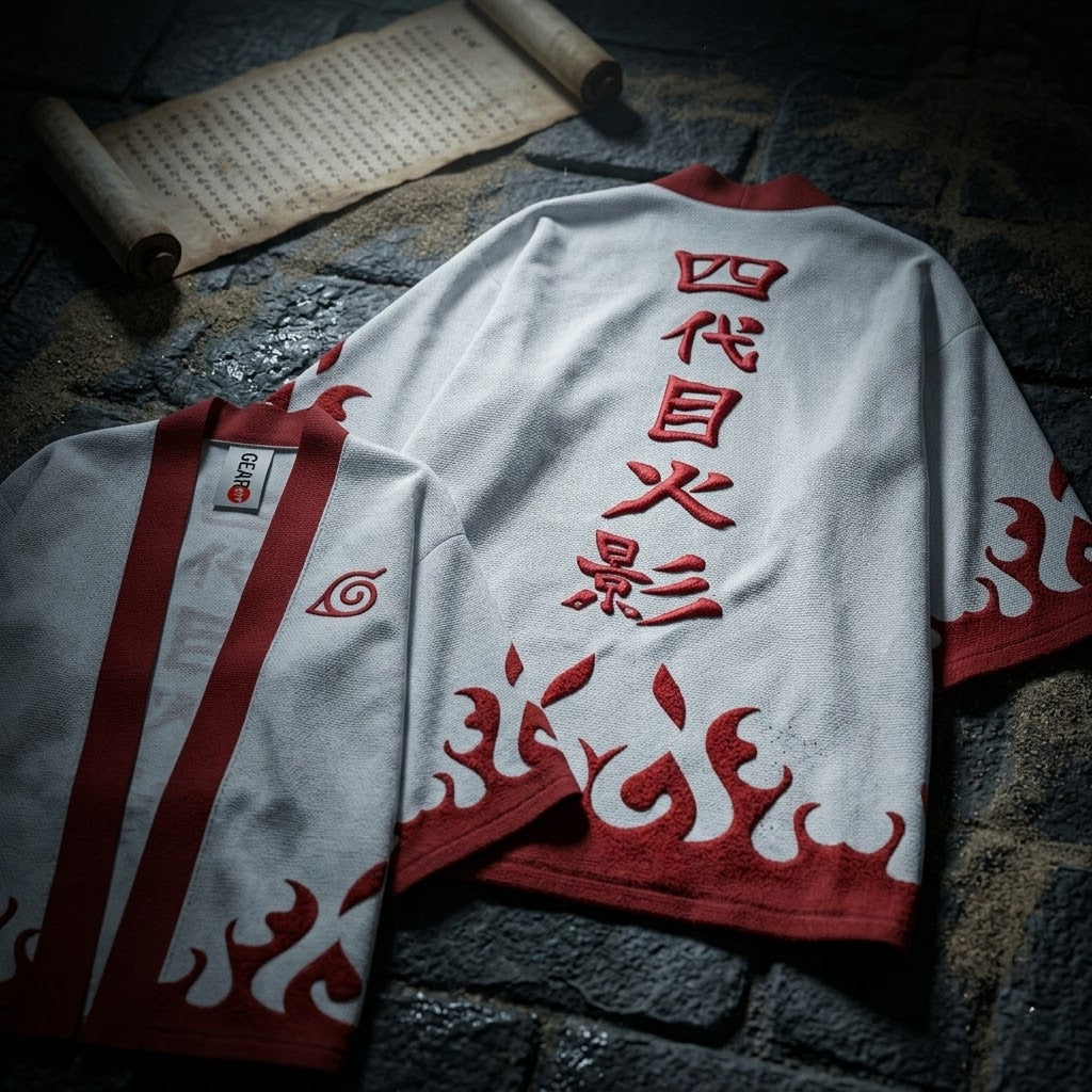 Minato Namikaze Kimono Naruto Anime Cosplay Robe