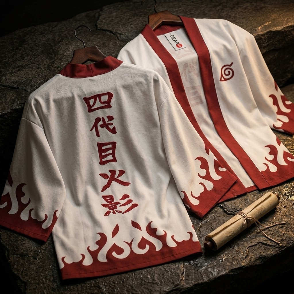 Minato Namikaze Kimono Naruto Anime Cosplay Robe