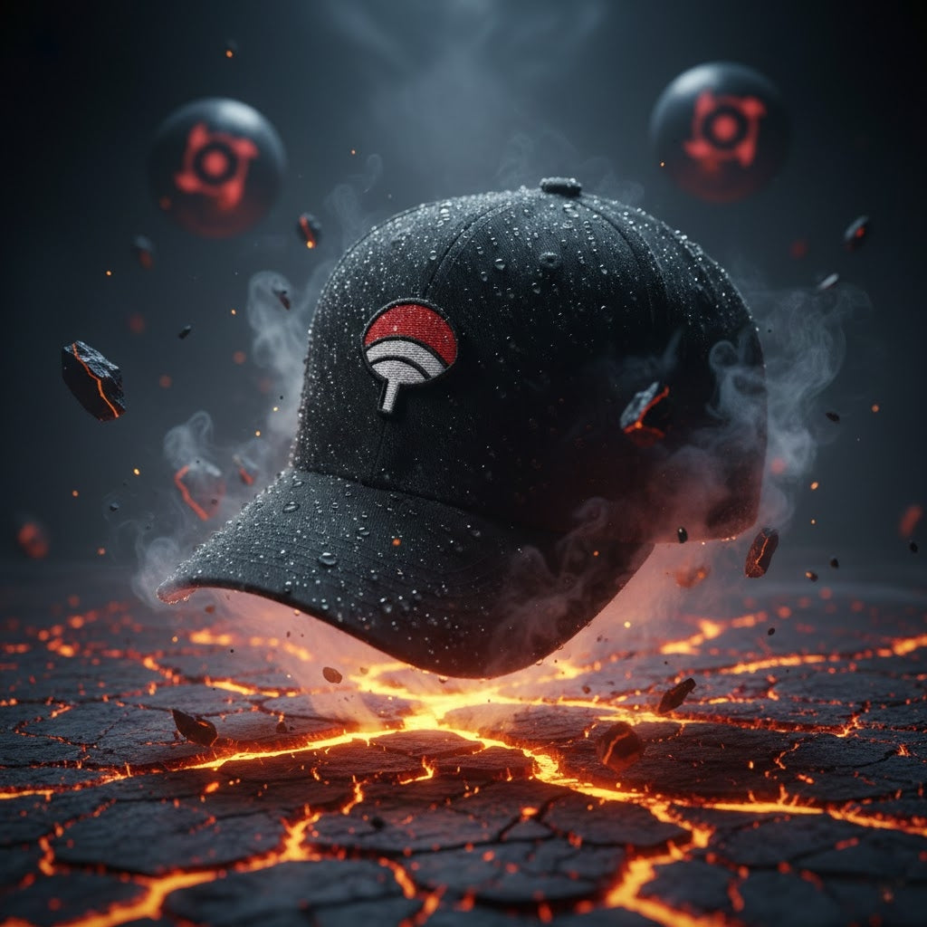 Naruto Akatsuki Snapback Cap Red Cloud Anime Cosplay Hat