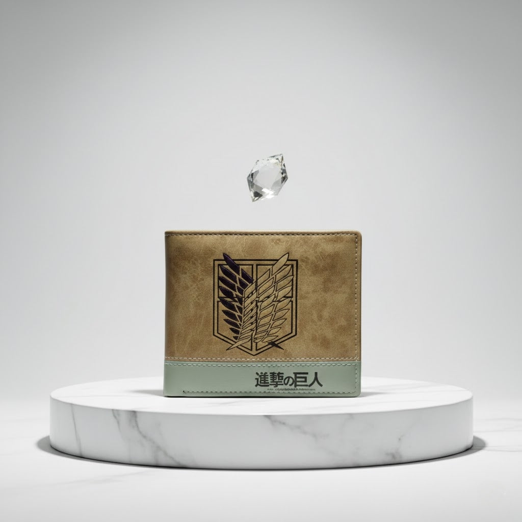 Attack On Titan Anime Foldable Wallet Slim Card and Coin Holder