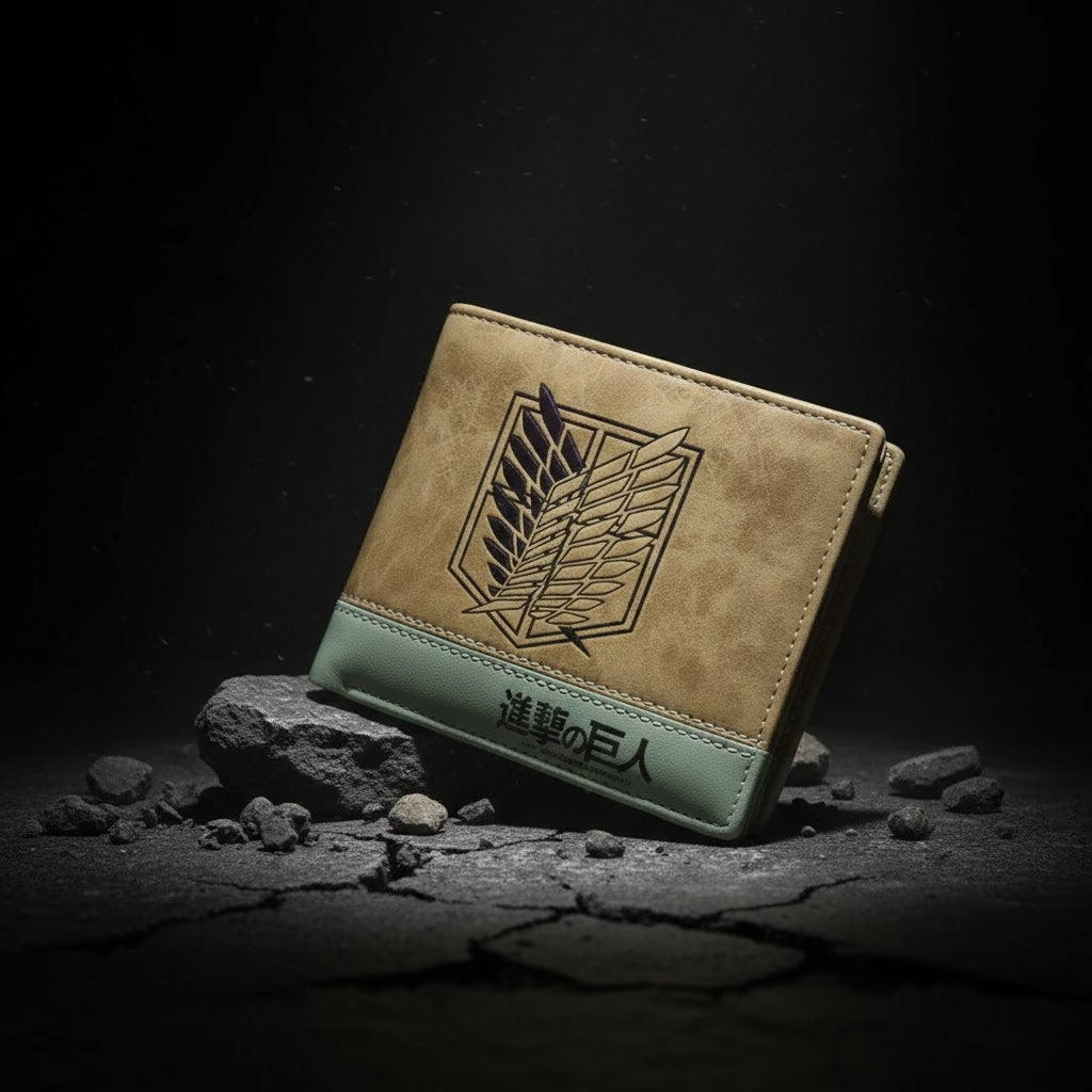 Attack On Titan Anime Foldable Wallet Slim Card and Coin Holder