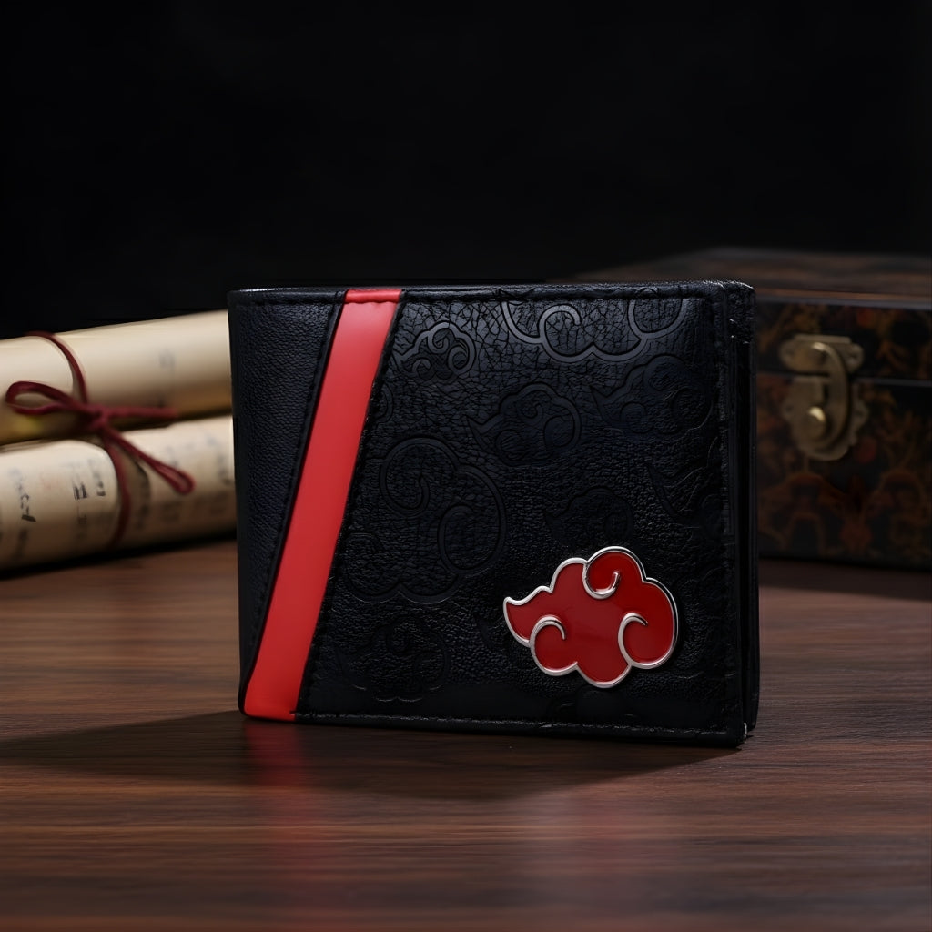 Naruto Sasuke PU Leather Wallet for Men Anime Design Slim Style