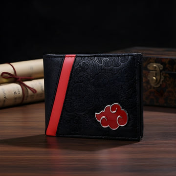 Naruto Sasuke PU Leather Wallet for Men Anime Design Slim Style