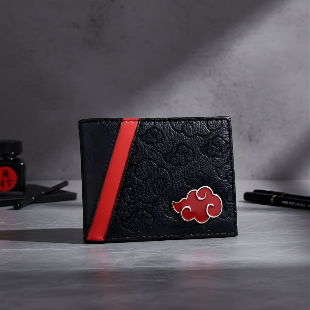 Naruto Sasuke PU Leather Wallet for Men Anime Design Slim Style