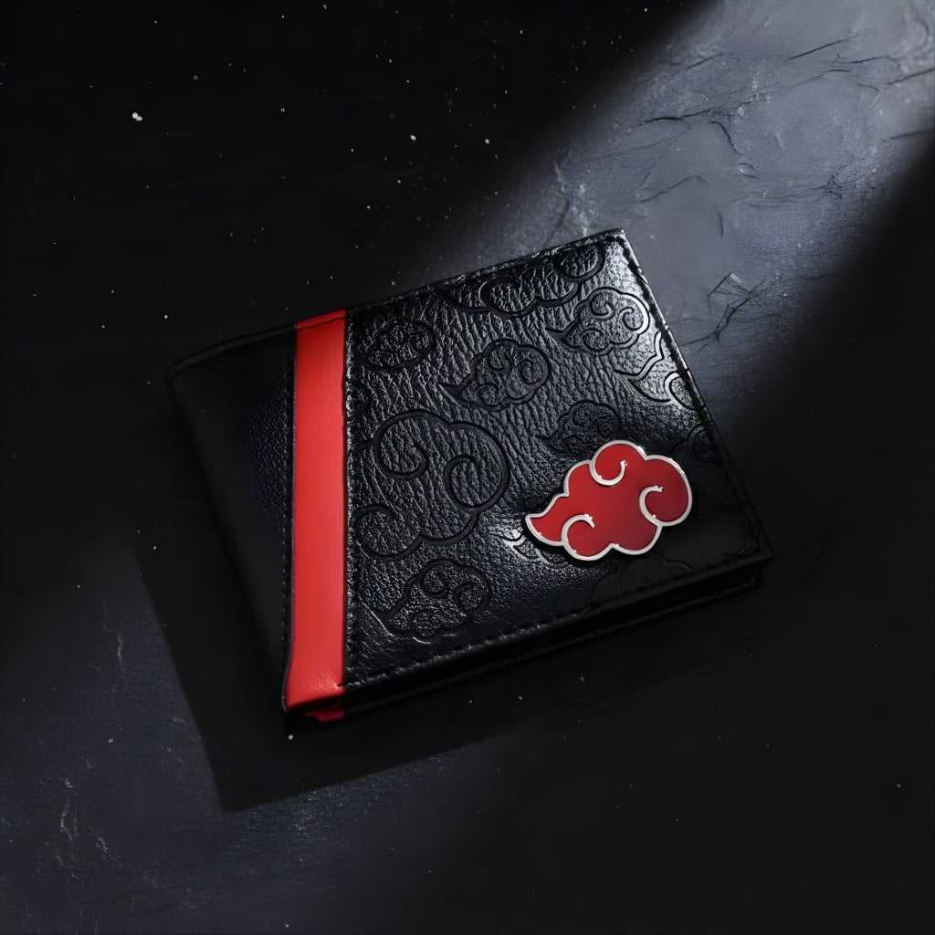 Naruto Sasuke PU Leather Wallet for Men Anime Design Slim Style
