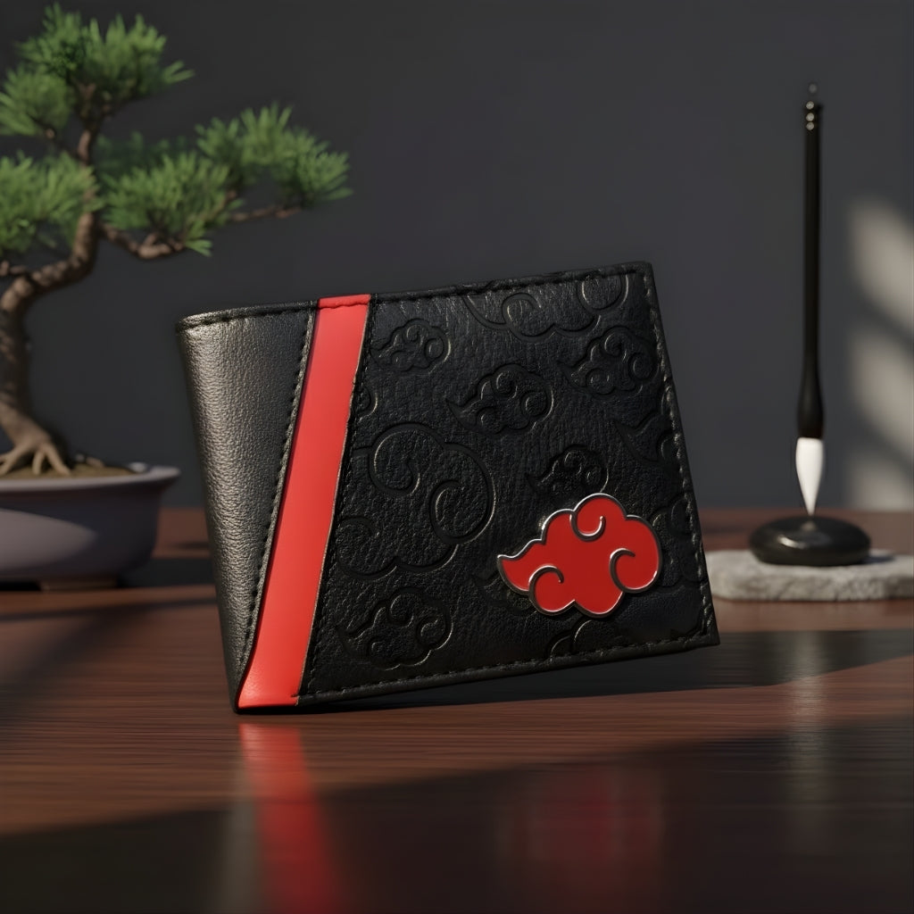 Naruto Sasuke PU Leather Wallet for Men Anime Design Slim Style