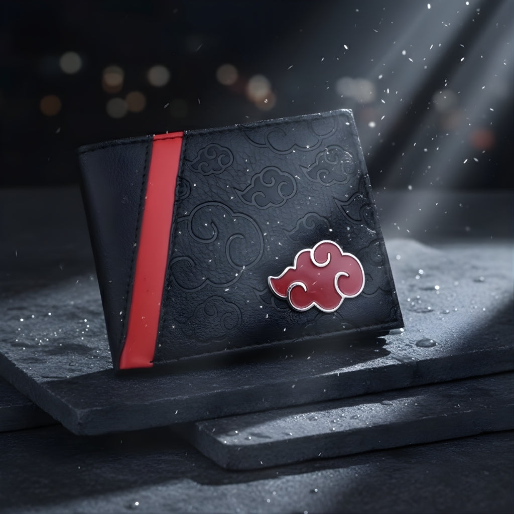 Naruto Sasuke PU Leather Wallet for Men Anime Design Slim Style