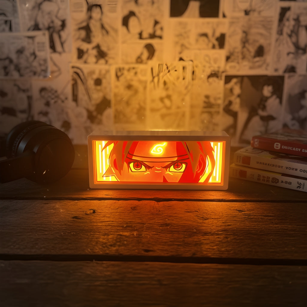 Naruto Shippuden LED Light Box Multi Color Remote Control Battery & USB Powered