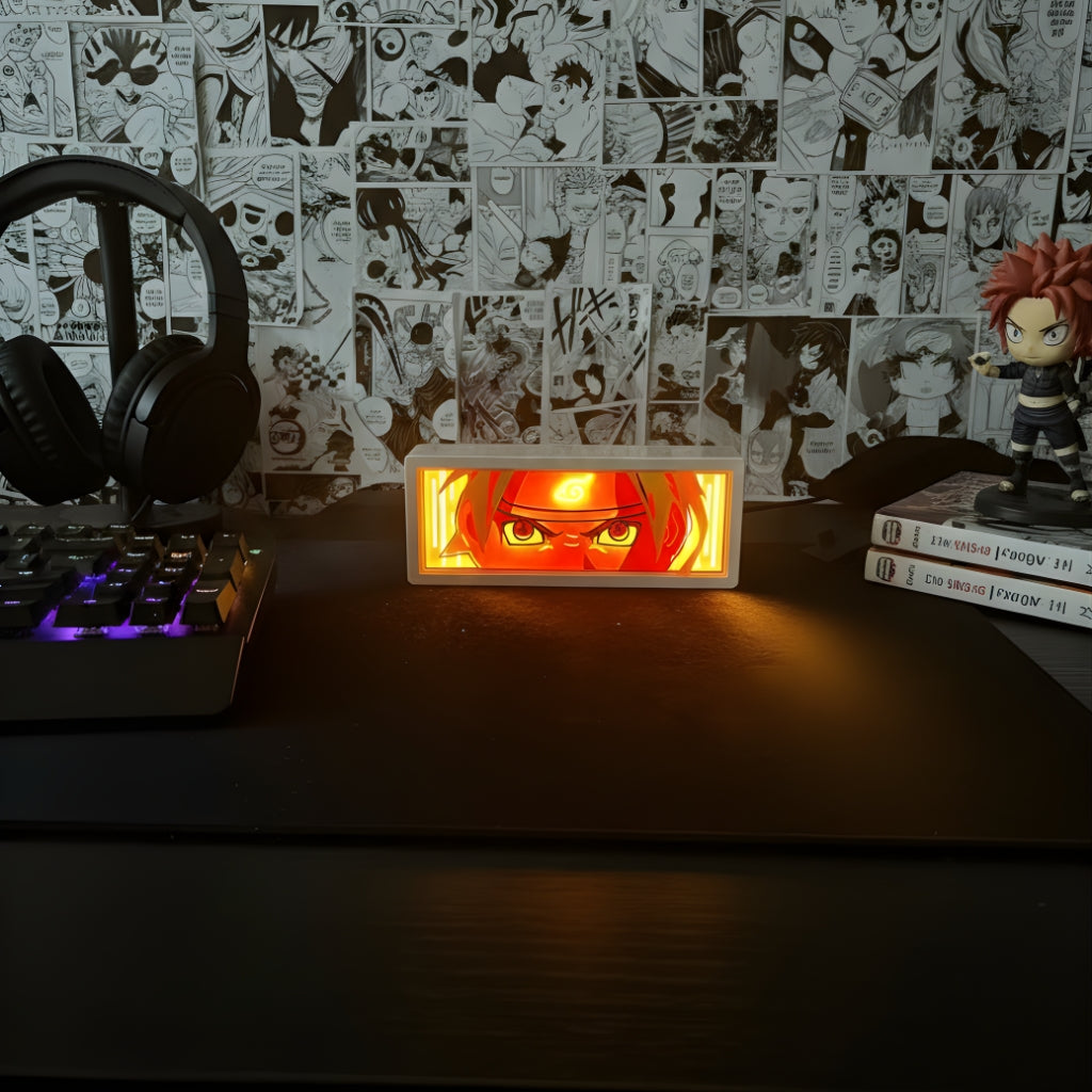 Naruto Shippuden LED Light Box Multi Color Remote Control Battery & USB Powered