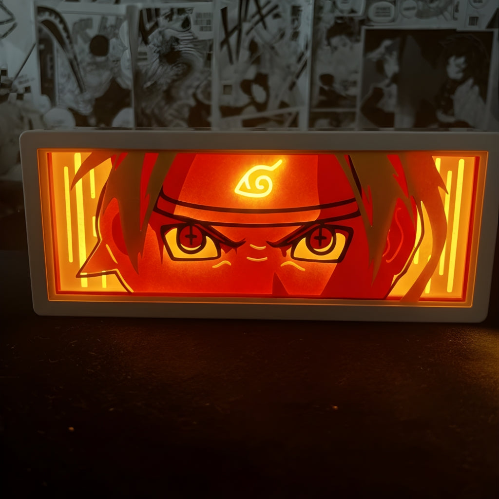 Naruto Shippuden LED Light Box Multi Color Remote Control Battery & USB Powered