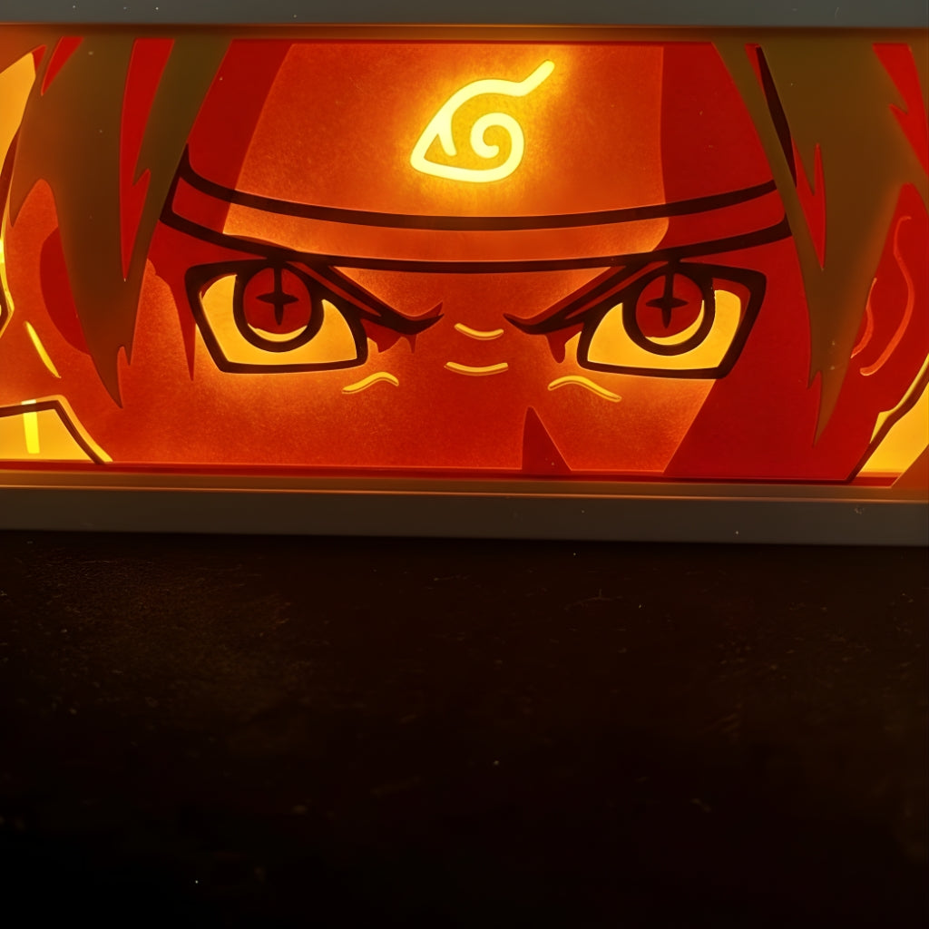 Naruto Shippuden LED Light Box Multi Color Remote Control Battery & USB Powered
